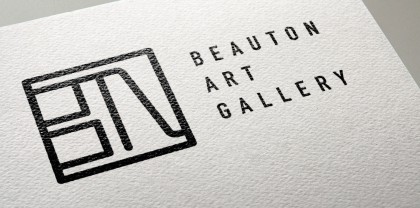 beauton_art_gallery_logo_design_visual-identity-design-poster-in-gallery-freelance-graphic-designer-and-artist-marie-brogger_featured