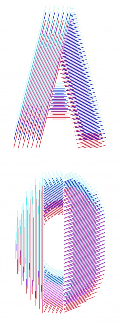lettering design by artist and designer Marie Brøgger